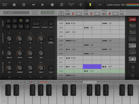 SidTracker64 brings Chiptune creation to your Ipad